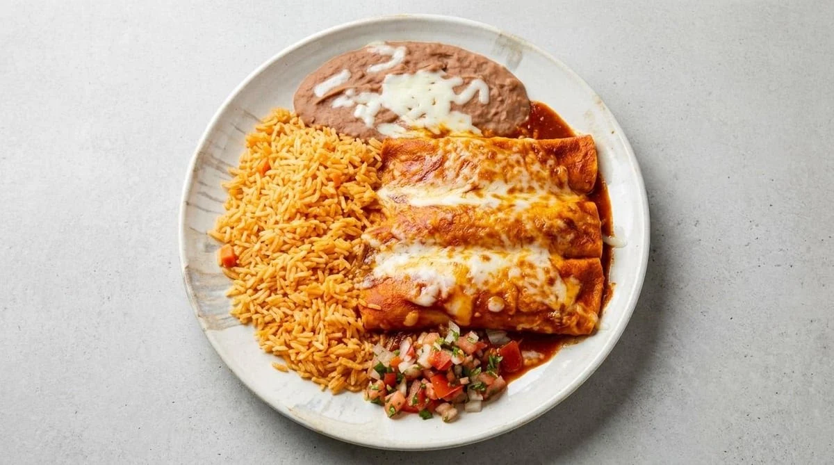 Hacienda enchilada dinner